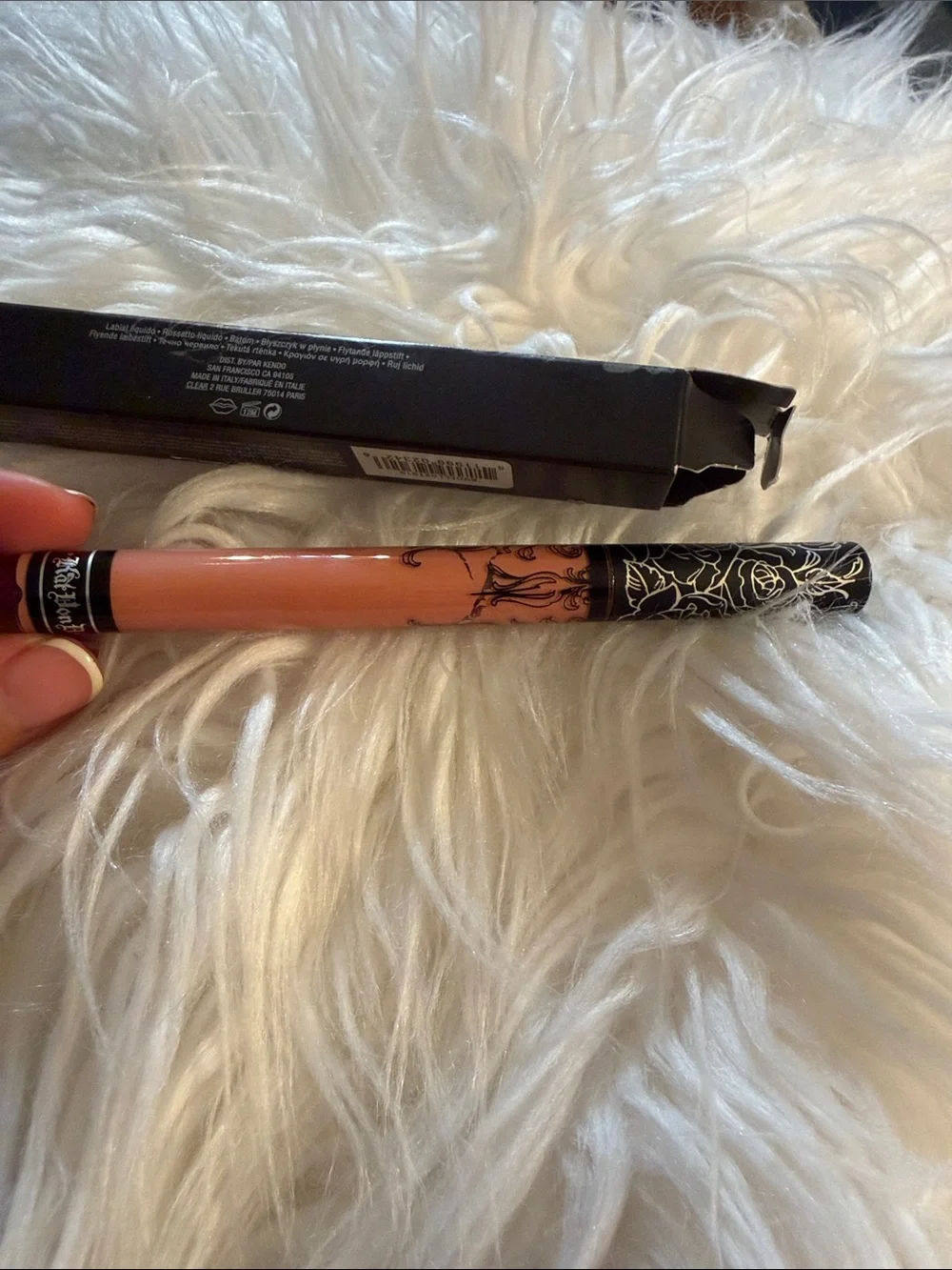 Kat Von D Everlasting Liquid Lipstick - Black Packaging with Silver Accents